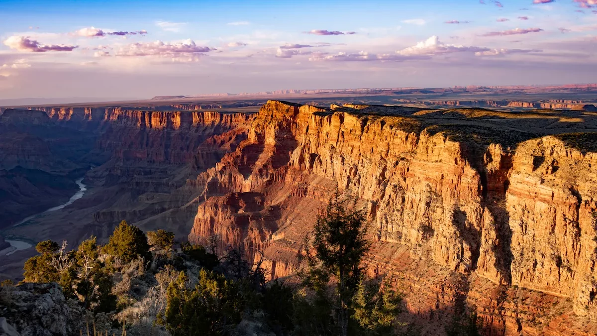 Vue spectaculaire sur le Grand Canyon aux États-Unis